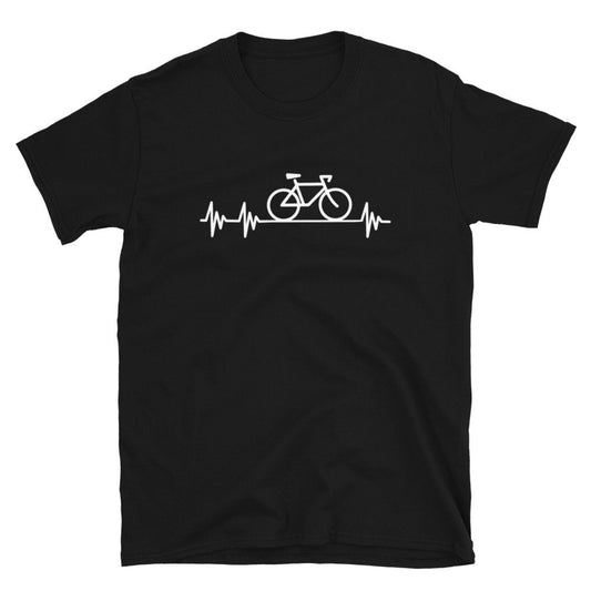 Fahrrad Herzschlag T Shirt lustiges Geschenk für Radfahrer