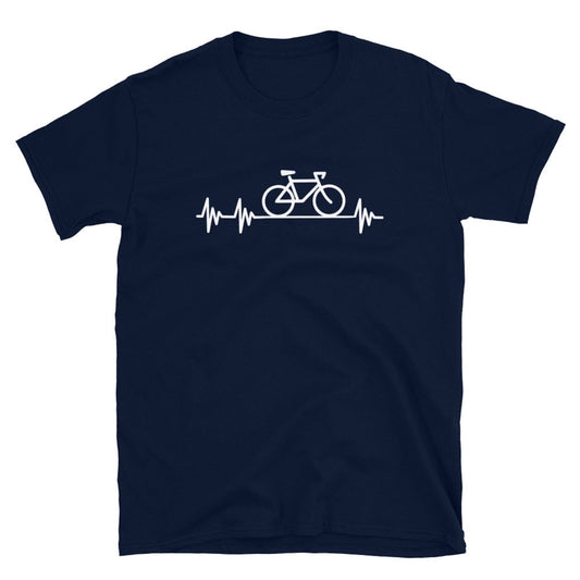 Fahrrad Herzschlag T Shirt lustiges Geschenk für Radfahrer